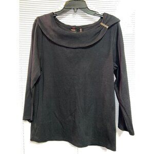 Rafaella Black Blouse — XL